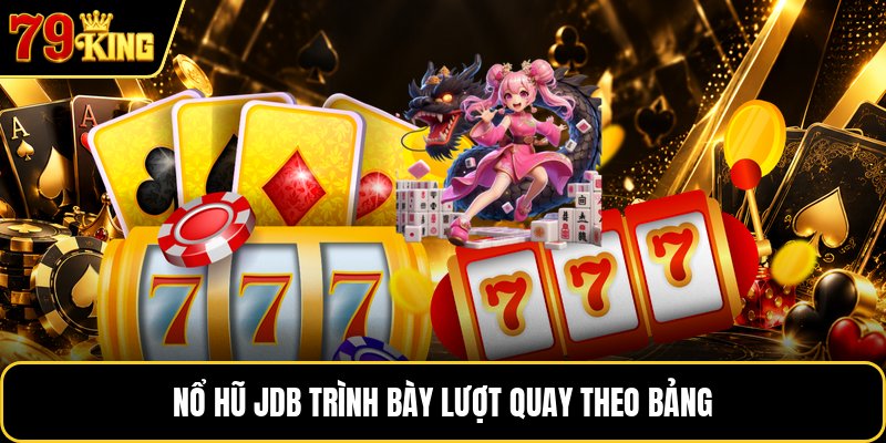 Nổ hũ JDB&nbsp;trình bày lượt quay theo bảng