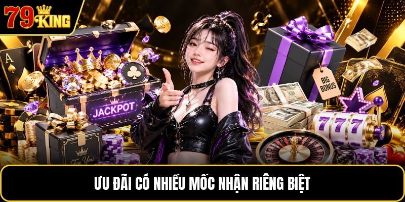 Ưu đãi có nhiều mốc nhận riêng biệt